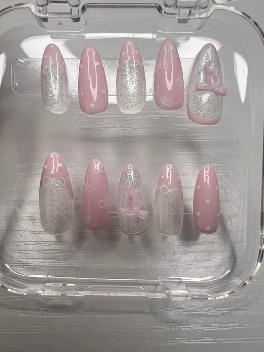 Bow Baby Press-On Nails Set 💕