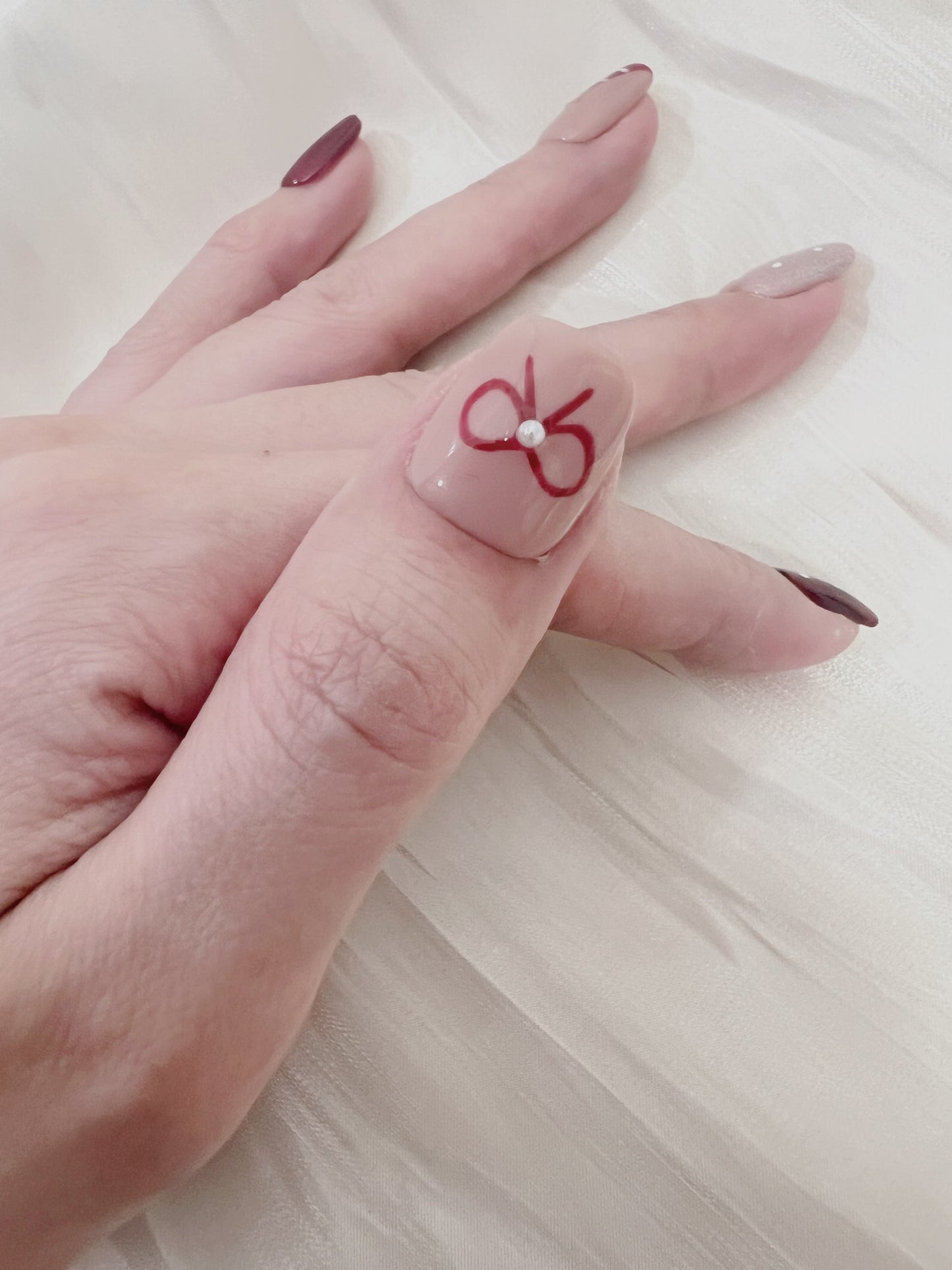 Christmas tree press -on nails