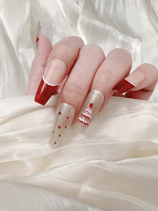 Christmas Gift Press On Nails